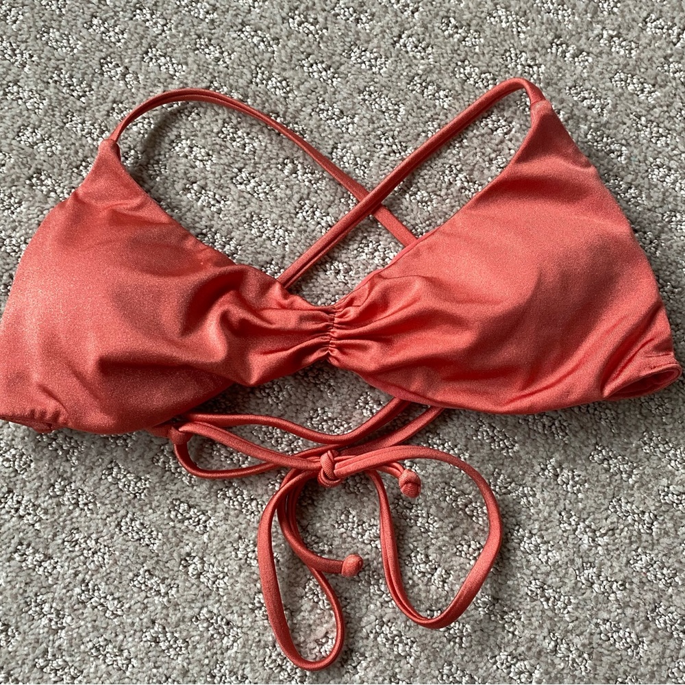 Midori peach swim top